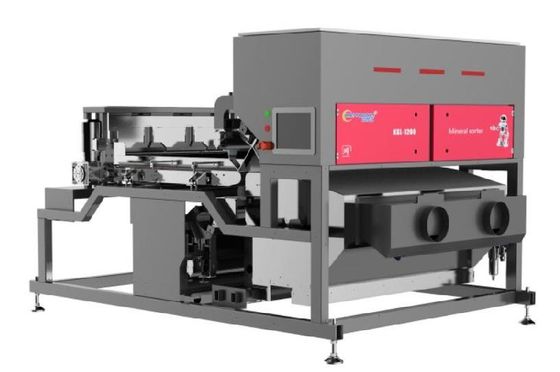Large Particle Quartz Sorting Machine , Belt Type Stone Color Sorter 15-30t/H